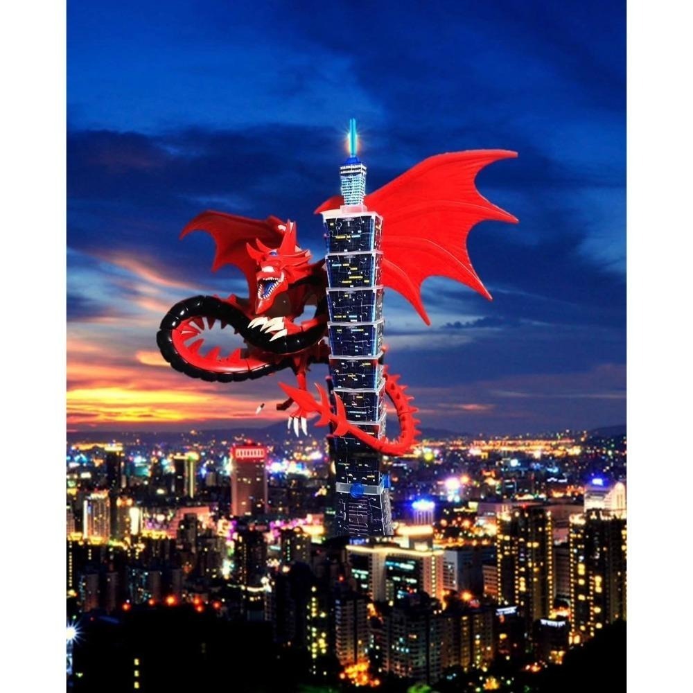 稀有老物! 2003年 歐美限定 遊戲王 歐西里斯的天空龍 13吋 組裝模型 公仔 神之卡 pvc 玩具-細節圖5