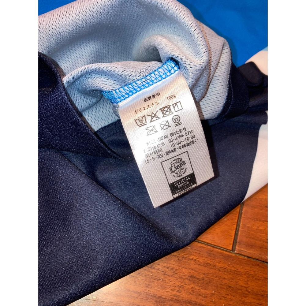 日本職棒 西武獅 2025 寬鬆版型 七分袖 排汗練習衣 L(球衣 NPB 棒球 壘球 棒壘 運動 短T 上衣 大尺寸)-細節圖5