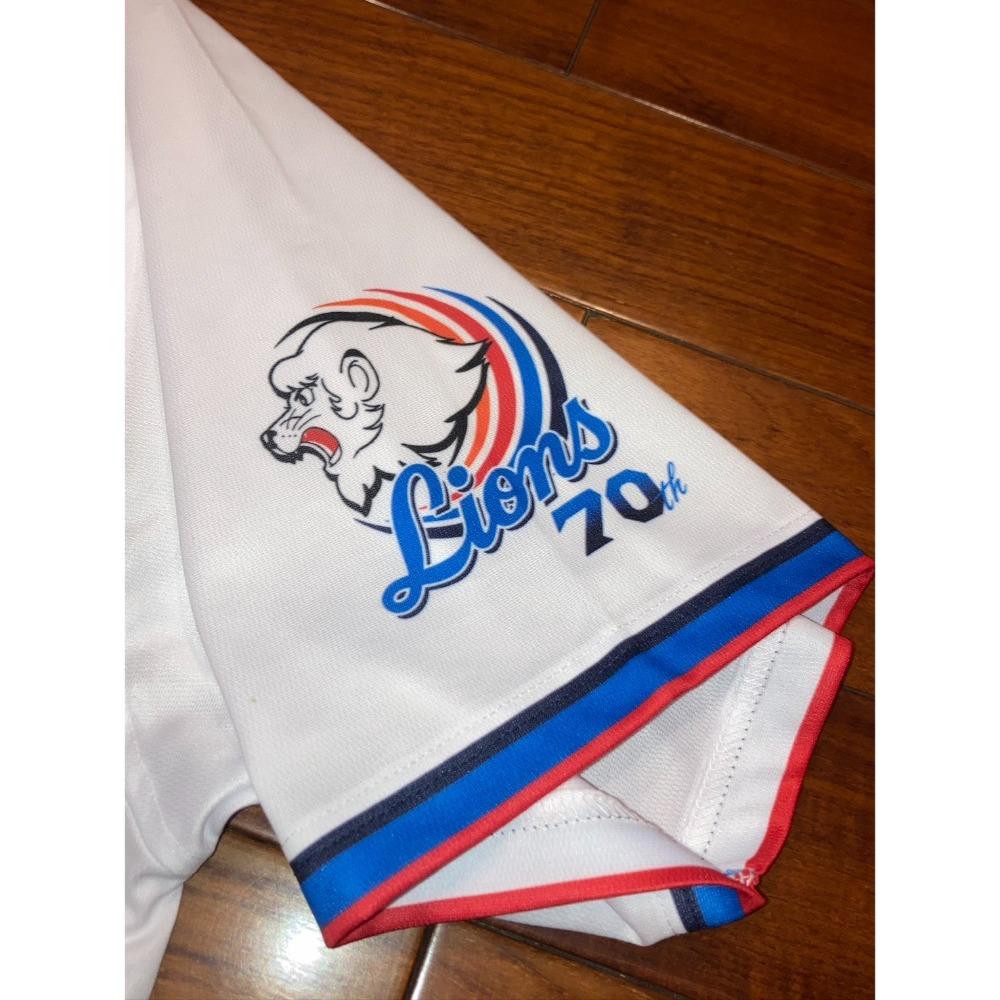 日本職棒 西武獅 吳念庭 2021 70周年 復刻球衣 L (應援 罩衫 NPB 琦玉 棒球 棒壘 週年)-細節圖6
