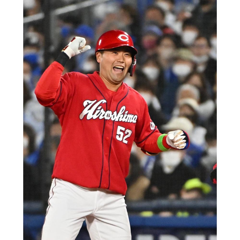 日本職棒 廣島鯉魚 2022 末包昇大 首安+首打點+首猛打賞 紀念上衣 M(NPB 棒球 棒壘 短T)-細節圖2