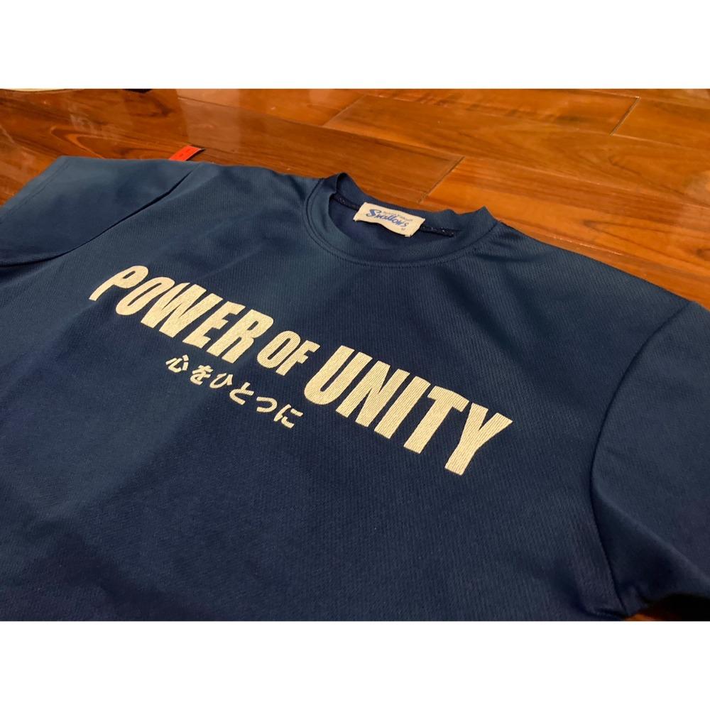 日本職棒 養樂多燕子 燕九郎打擊 ＂團結之力＂ 排汗練習衣 M (應援 短T NPB 東京 棒球 壘球 棒壘)-細節圖3