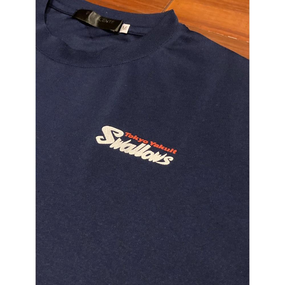 日本職棒 養樂多燕子 燕九郎 招牌偷懶應援 排汗練習衣 M (應援 短T NPB 東京 棒球 壘球 棒壘)-細節圖3