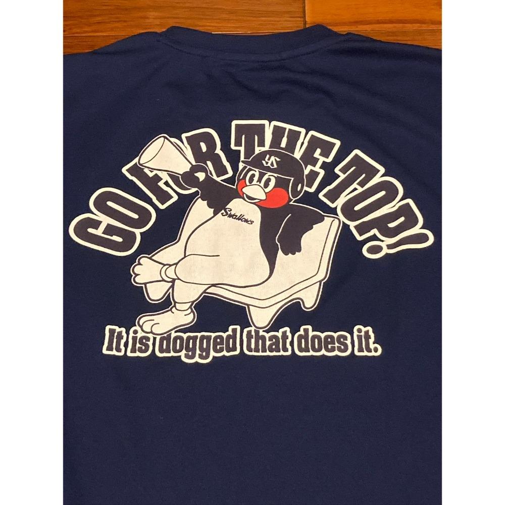 日本職棒 養樂多燕子 燕九郎 招牌偷懶應援 排汗練習衣 M (應援 短T NPB 東京 棒球 壘球 棒壘)-細節圖4