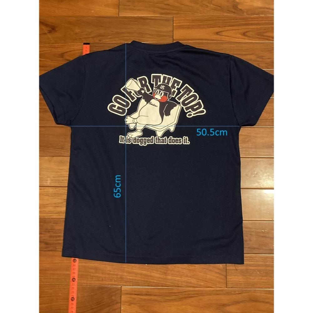 日本職棒 養樂多燕子 燕九郎 招牌偷懶應援 排汗練習衣 M (應援 短T NPB 東京 棒球 壘球 棒壘)-細節圖7