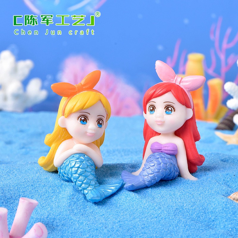 Q版嬰兒肥美人魚 魚缸造景 微景觀 造景裝飾-細節圖4