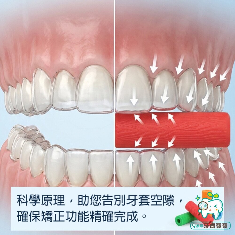 隱形牙套用 矯正專用 咬膠一入(附收納盒)-細節圖3