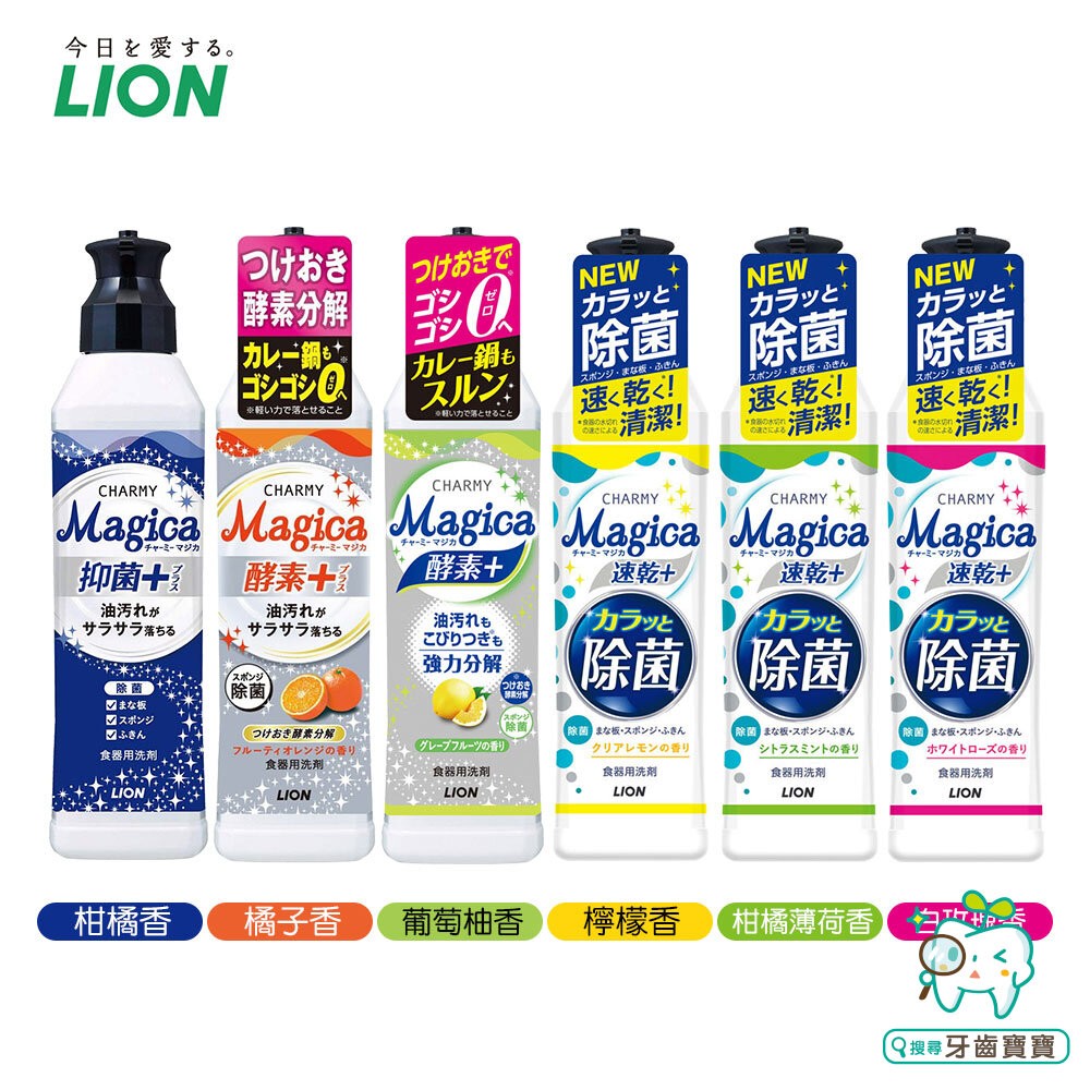 日本LION獅王 Magica 速淨洗碗精(除油) (抑菌) (速乾)220ml-細節圖2