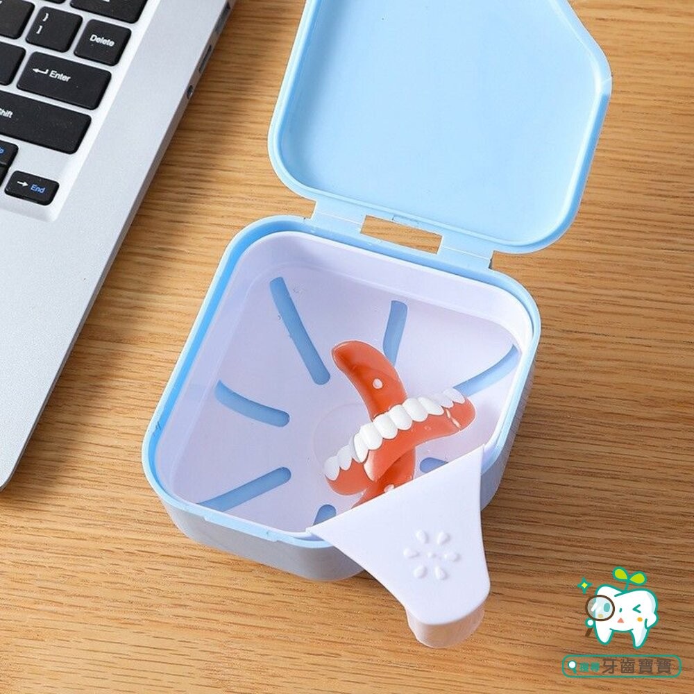 日式假牙套清潔雙層浸泡盒一入-細節圖4