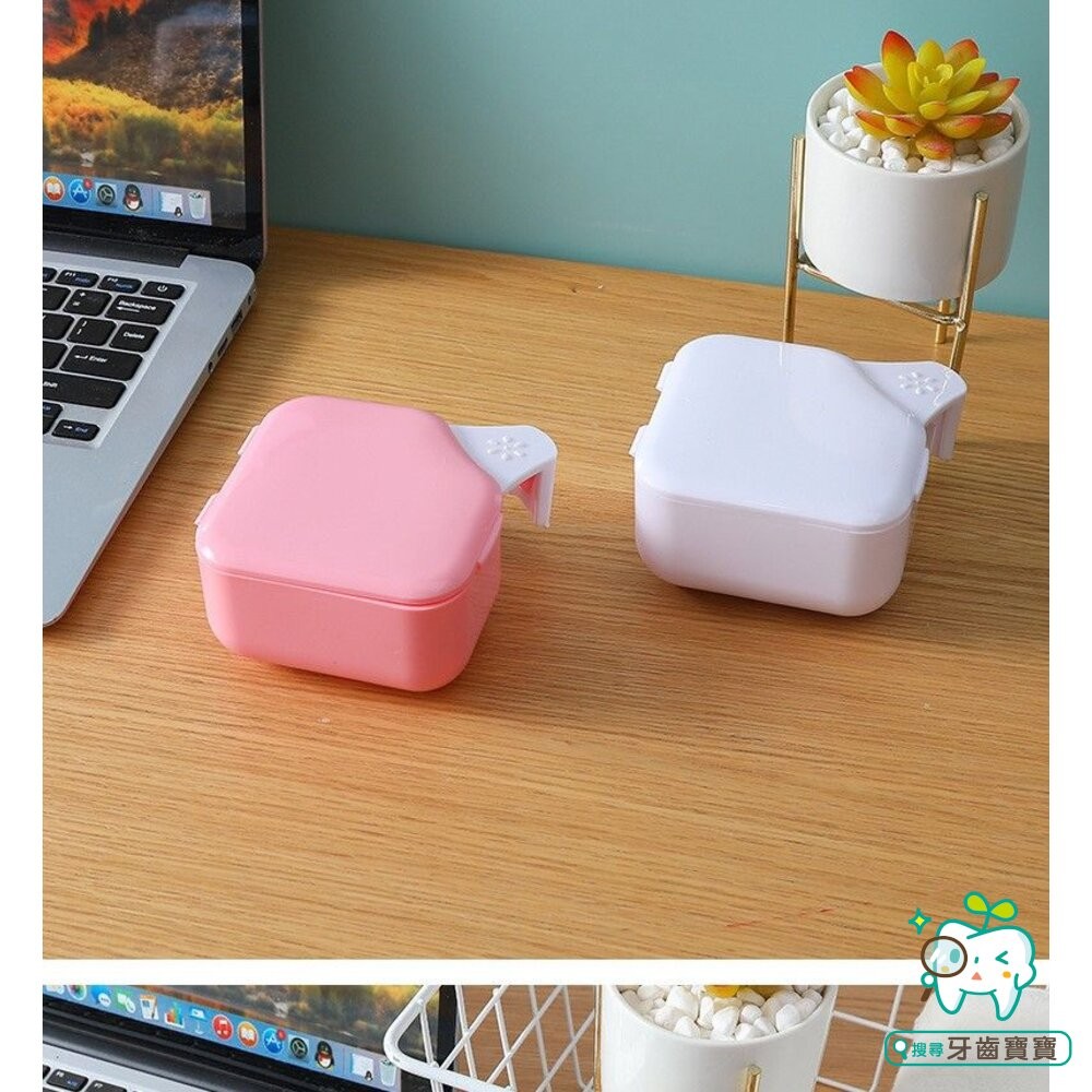 日式假牙套清潔雙層浸泡盒一入-細節圖7
