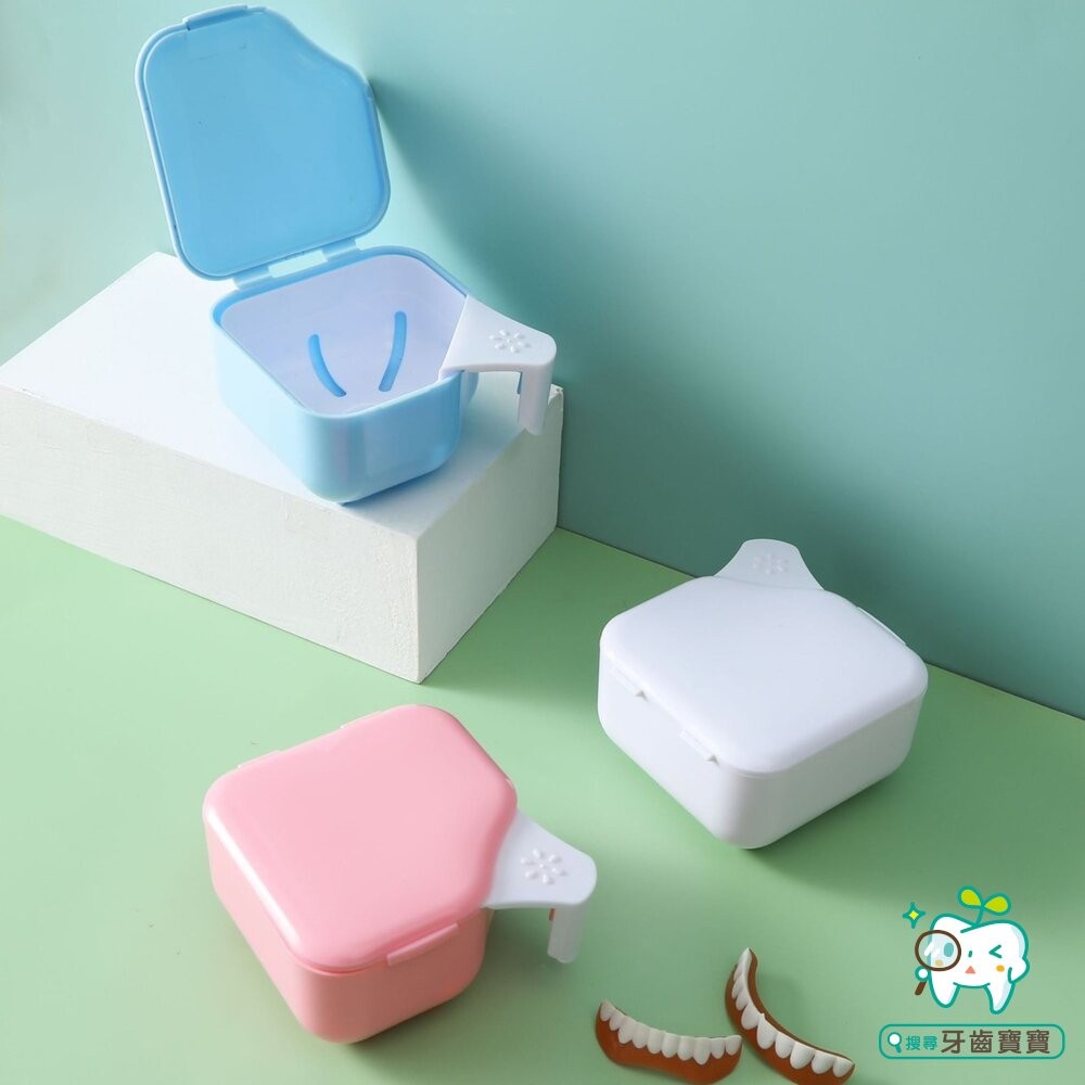 日式假牙套清潔雙層浸泡盒一入-細節圖8