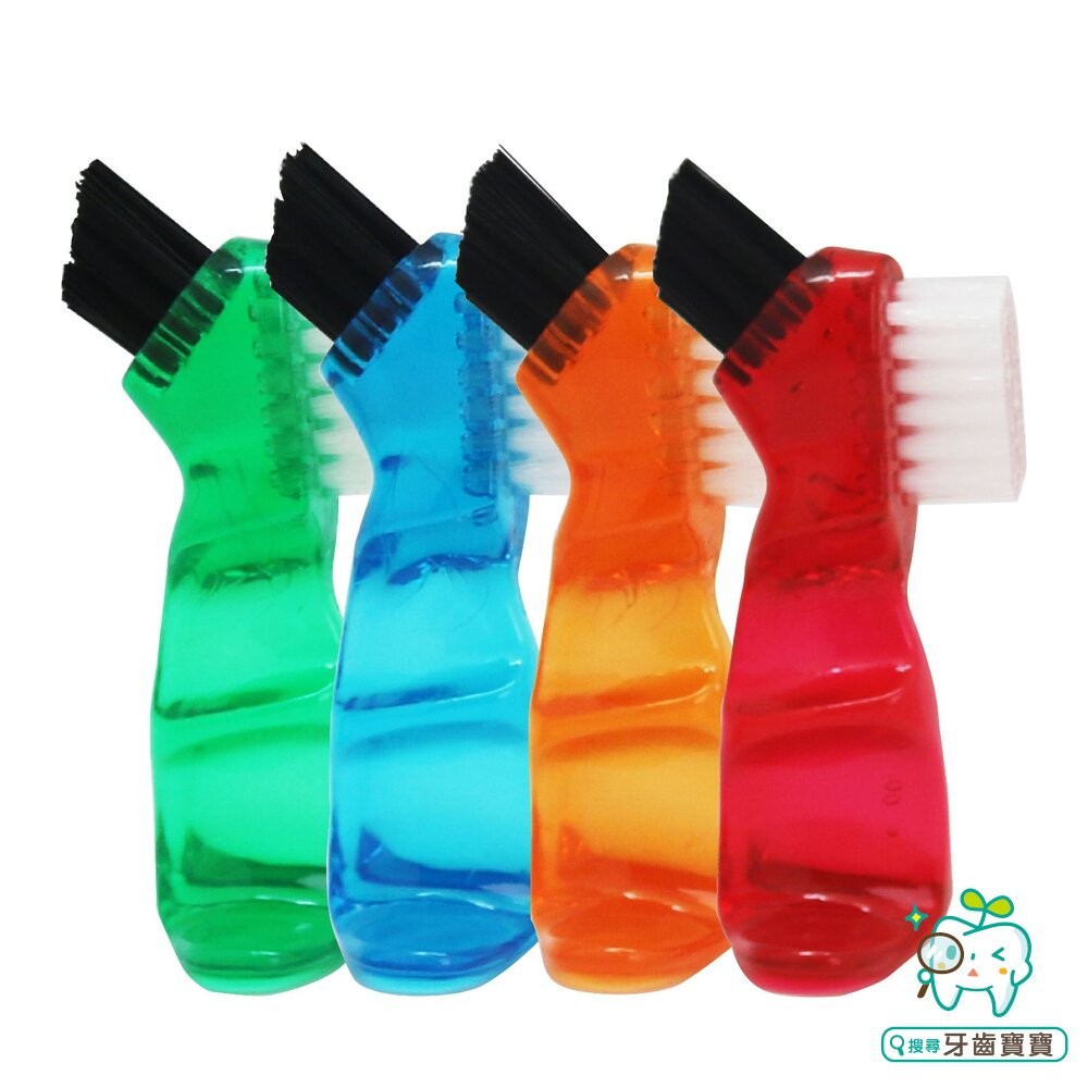 輕巧便攜假牙清潔刷一支 適用透明牙套-細節圖2