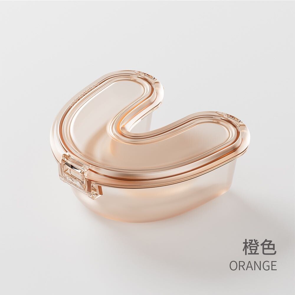 U型密封收納牙套盒一入 適用牙套 可外出攜帶使用-規格圖11