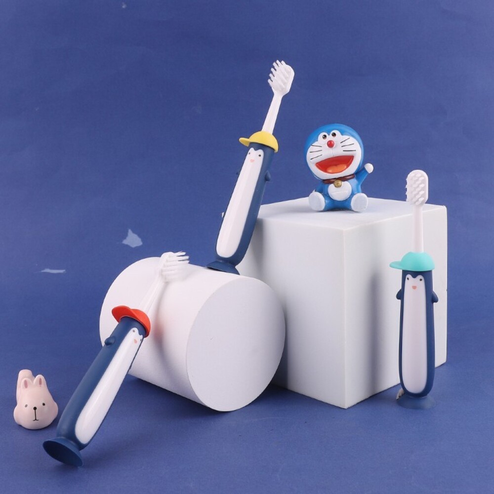 韓國企鵝可更換刷頭超軟毛牙刷組/補充刷頭-細節圖2