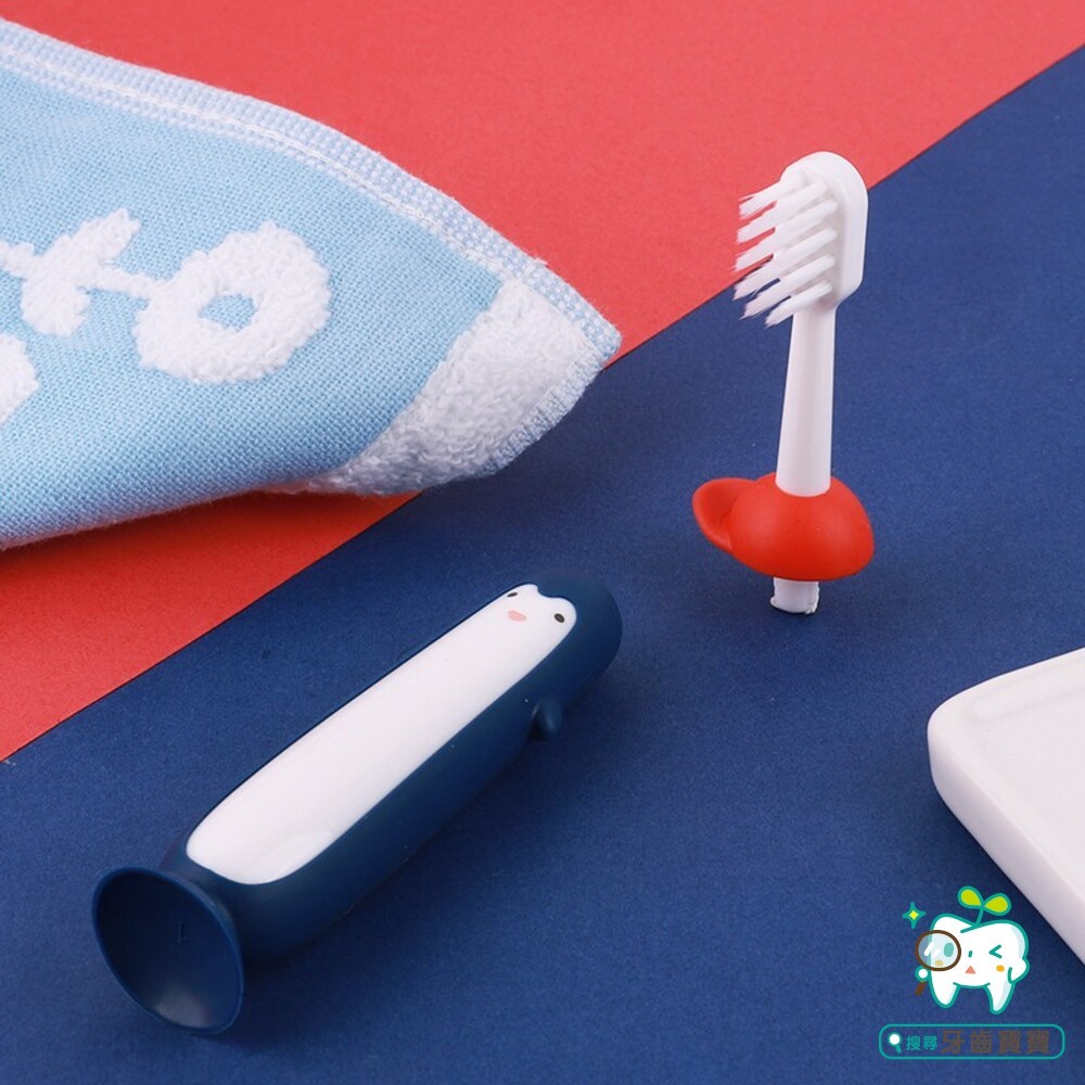 韓國企鵝可更換刷頭超軟毛牙刷組/補充刷頭-細節圖3