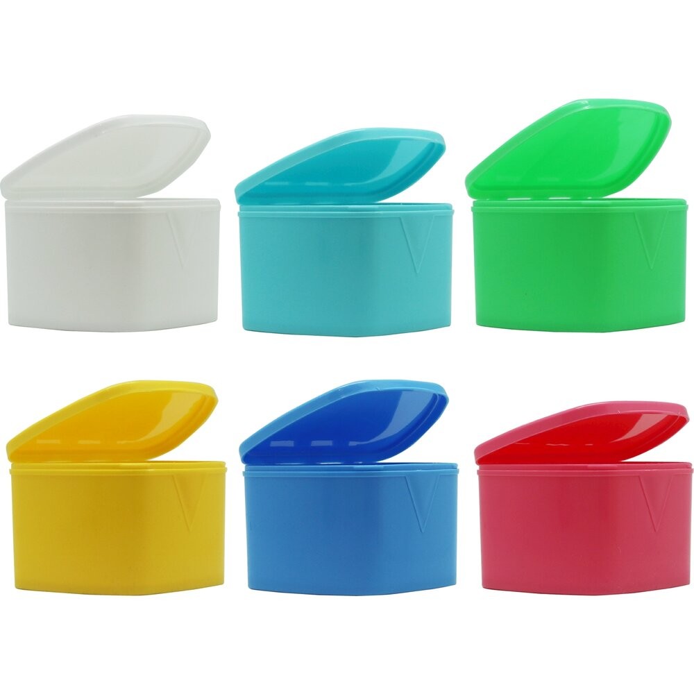 亮面 外出攜帶透氣盒 一入(大) 牙套、維持器、活動假牙盒-規格圖7