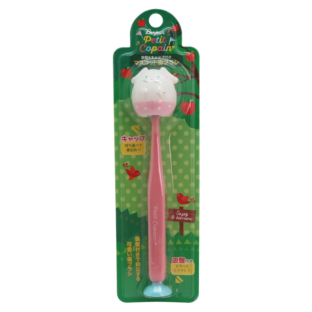 【買二送一隨機】日本 Petit Copain 動物王國吸盤牙刷 可站立 可愛動物牙刷一入-規格圖6