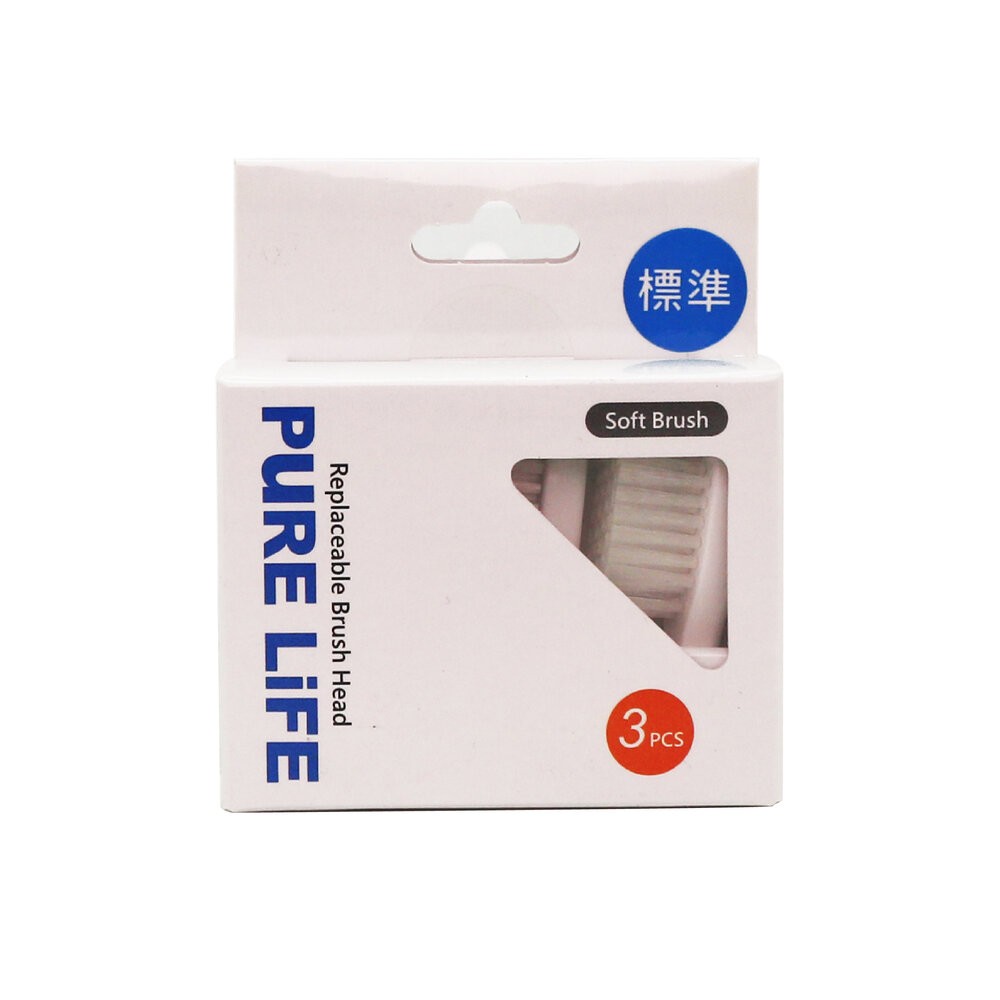 寶淨Pure-Life牙刷 KI-09 替換牙刷刷頭(3入裝)-迷你 標準 護銀-規格圖3
