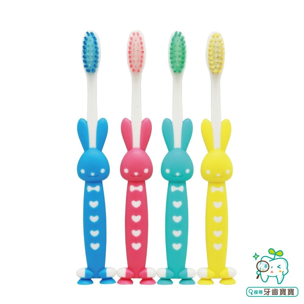 小熊兔子可站立兒童軟毛牙刷四入-細節圖2