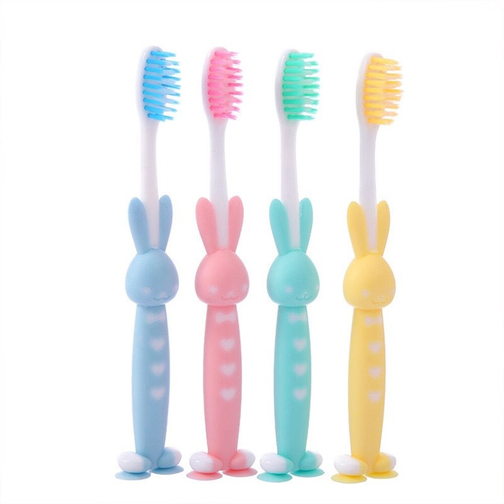 小熊兔子可站立兒童軟毛牙刷四入-規格圖6