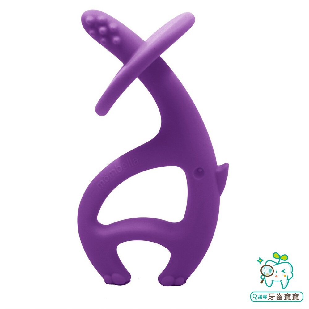 英國 Mombella 固齒器 Q比小蘑菇 跳舞象 萌萌小松鼠 任選兩款贈日本牙刷-細節圖3