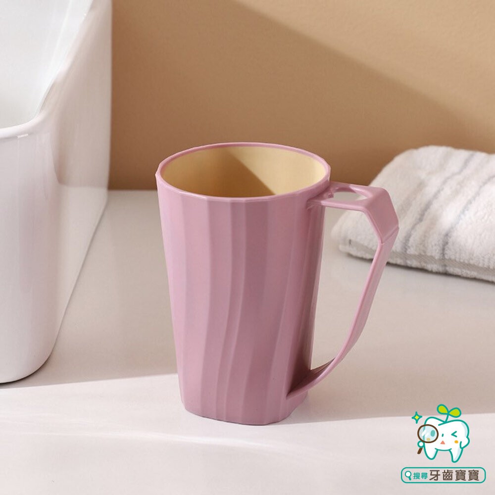 極簡居家洗漱杯 帶手柄漱口杯 情侶牙刷杯 洗漱杯 牙刷杯 刷牙杯 牙刷槽-細節圖2
