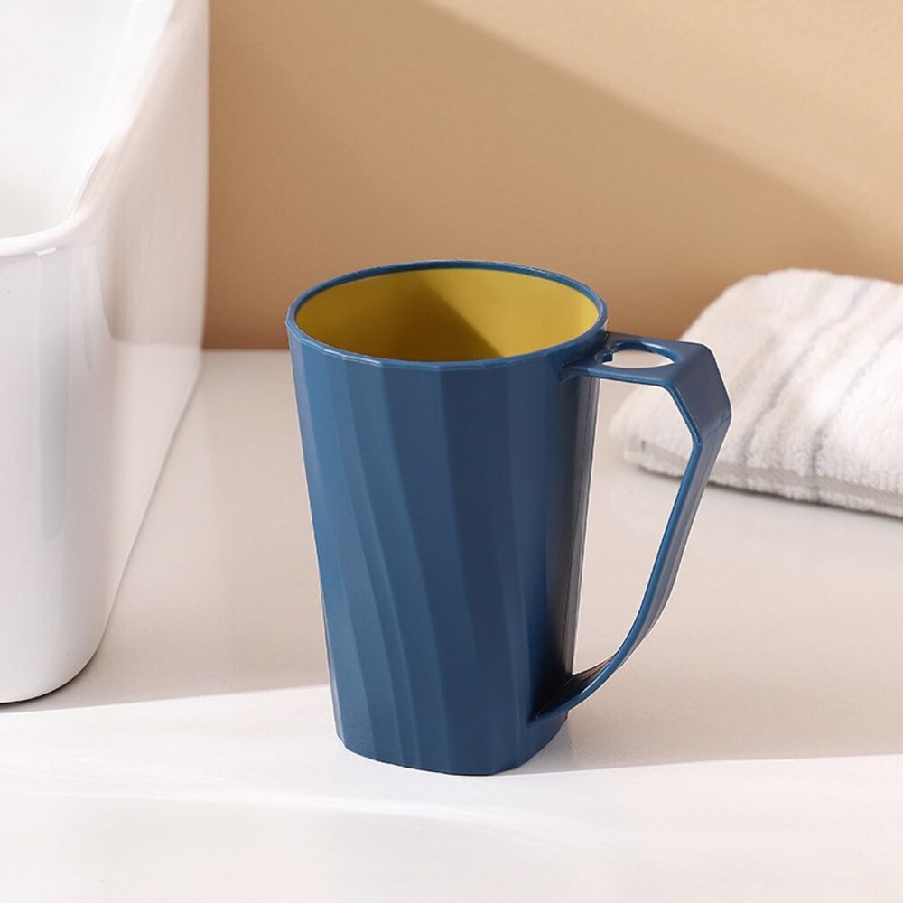 極簡居家洗漱杯 帶手柄漱口杯 情侶牙刷杯 洗漱杯 牙刷杯 刷牙杯 牙刷槽-規格圖5
