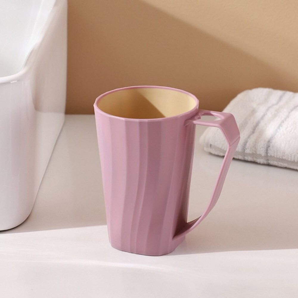 極簡居家洗漱杯 帶手柄漱口杯 情侶牙刷杯 洗漱杯 牙刷杯 刷牙杯 牙刷槽-規格圖5
