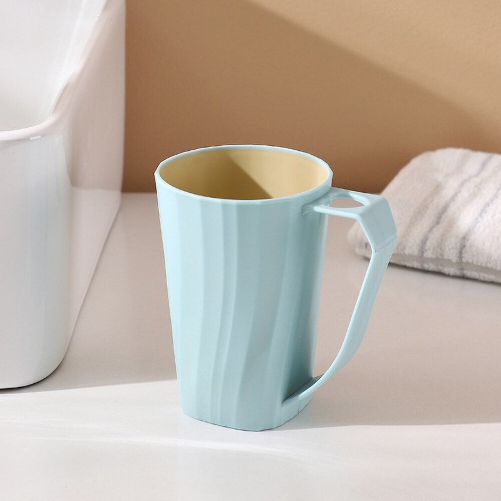 極簡居家洗漱杯 帶手柄漱口杯 情侶牙刷杯 洗漱杯 牙刷杯 刷牙杯 牙刷槽-規格圖5