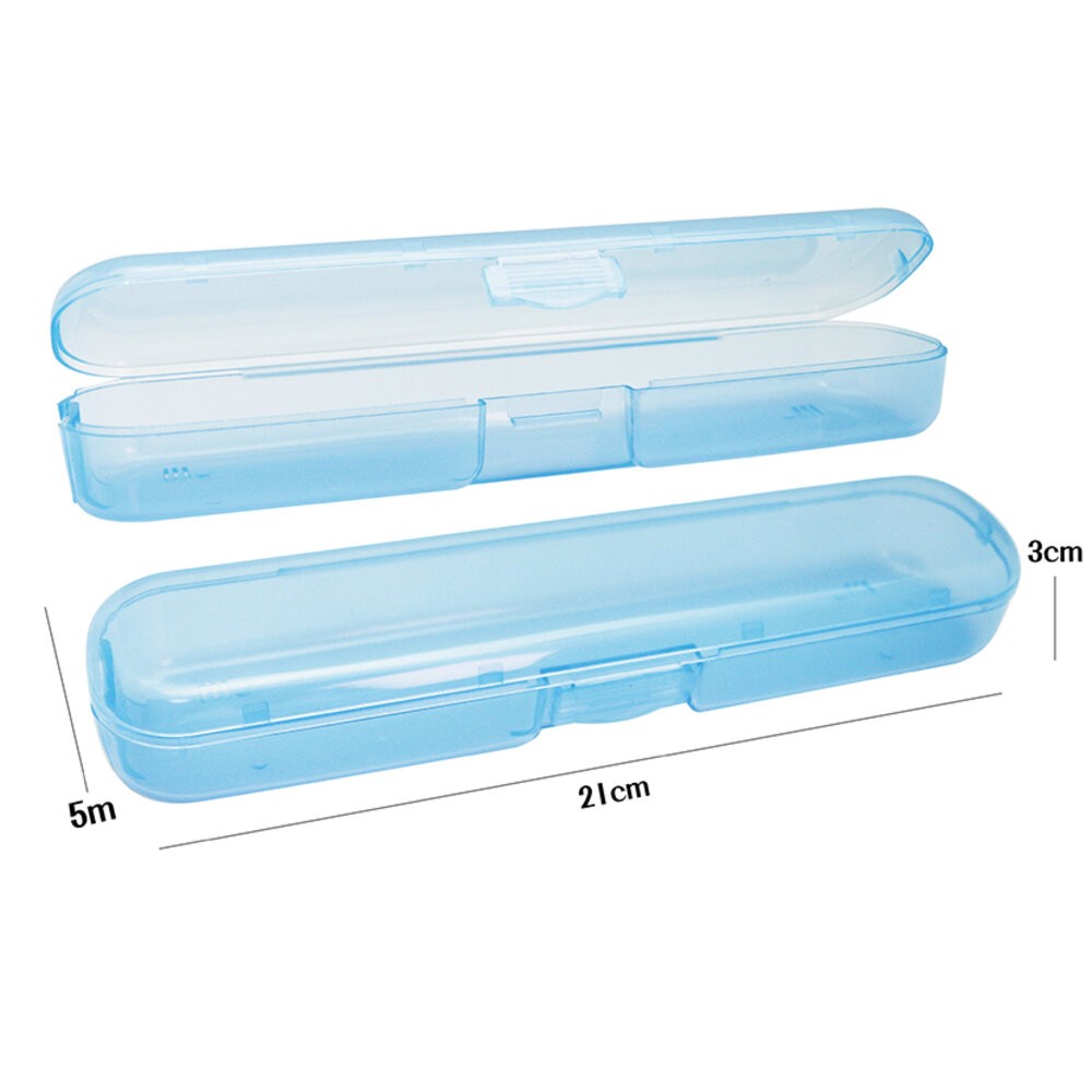 牙刷旅行攜帶盒 牙刷盒一入 藍色/粉色 可挑-規格圖3