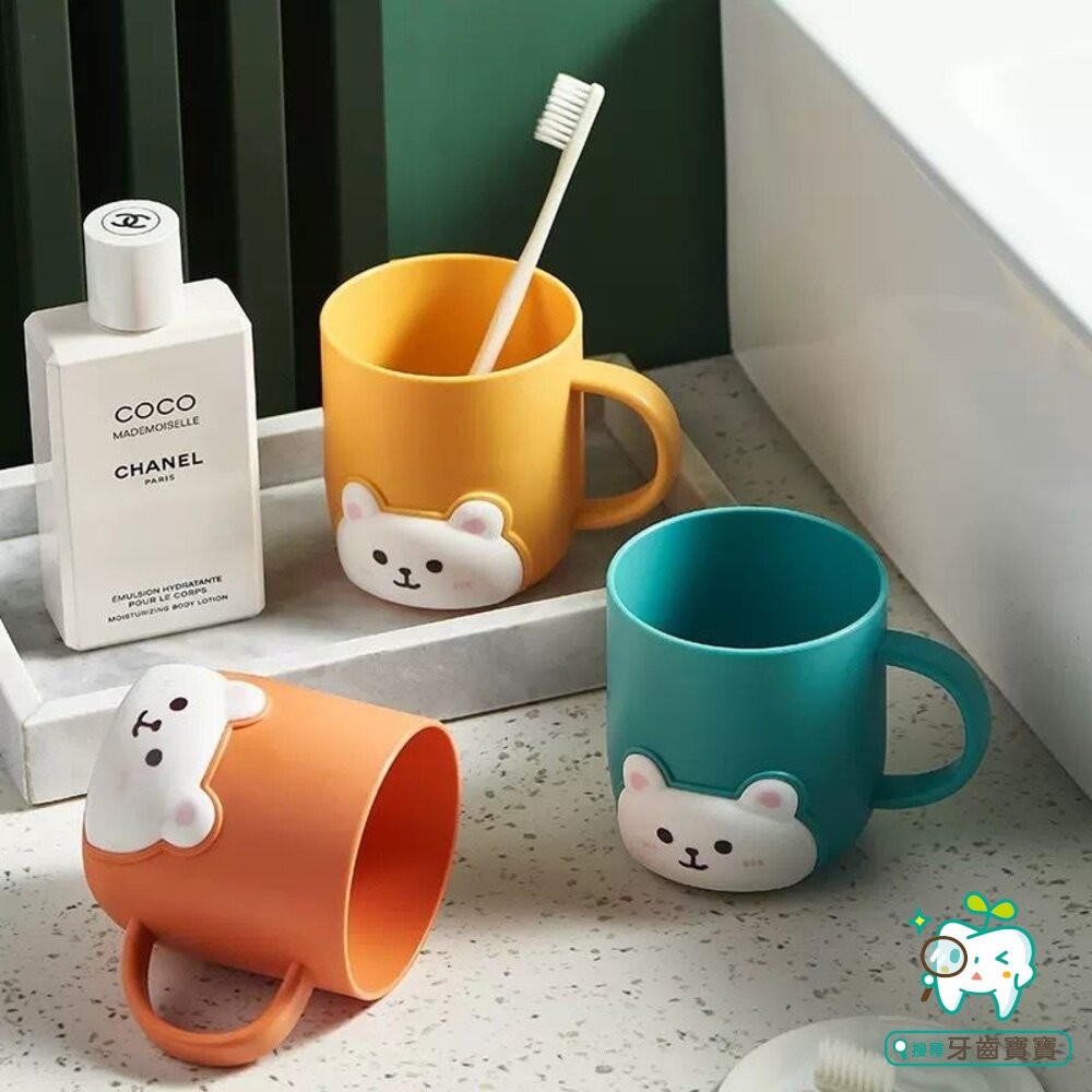 可愛白熊 小熊兒童漱口杯一入-細節圖2