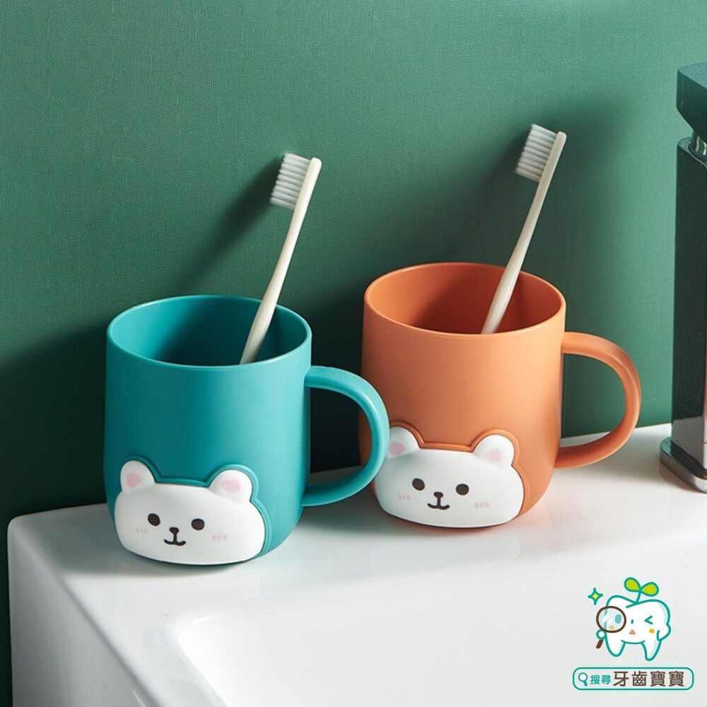 可愛白熊 小熊兒童漱口杯一入-細節圖5