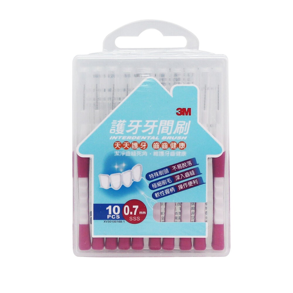 3M 牙間刷 齒間刷 牙縫清潔專用 直型 10入-規格圖1