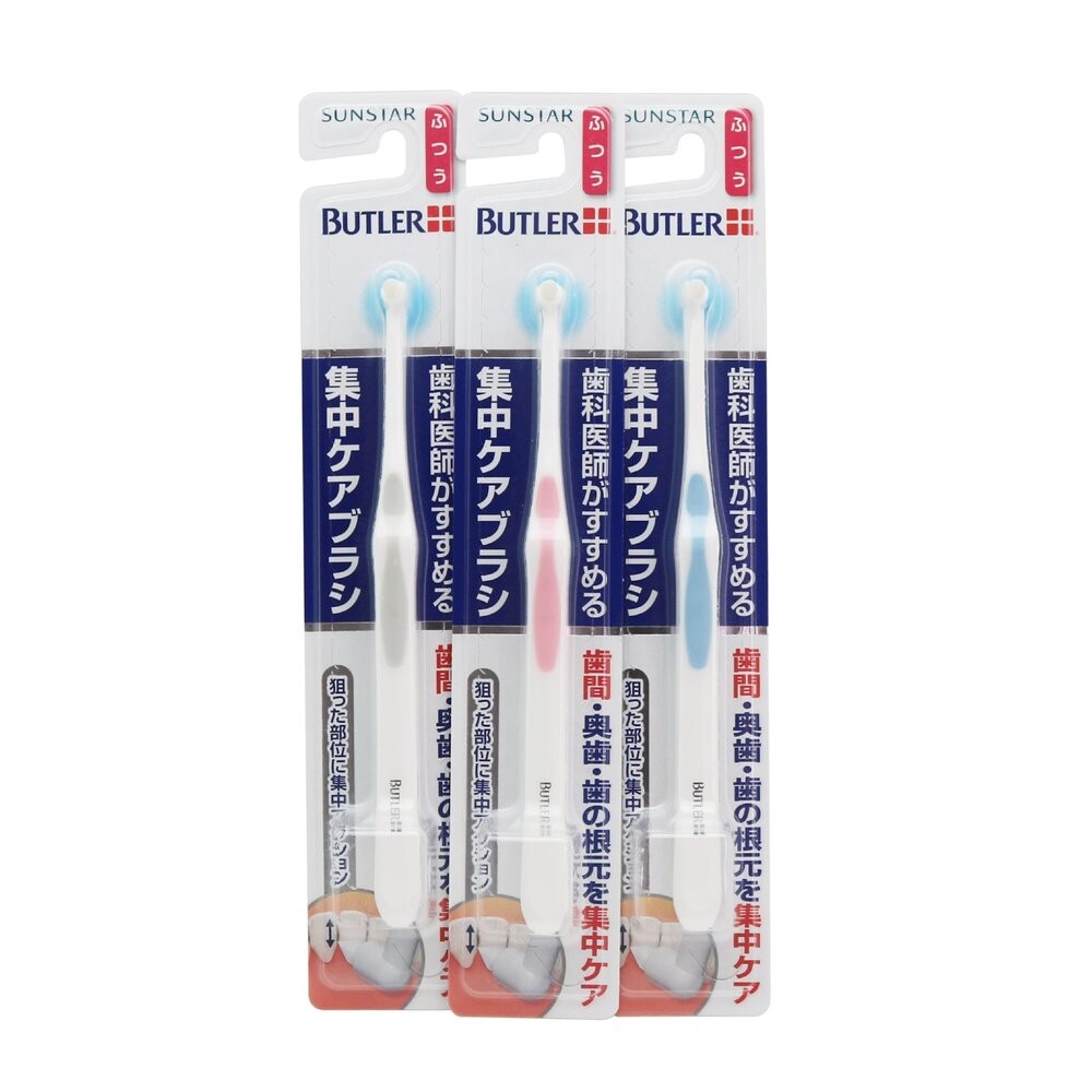 三詩達 SUNSTAR Butler 集中 單束毛 牙齦 護理 中性毛 牙刷一支-規格圖2