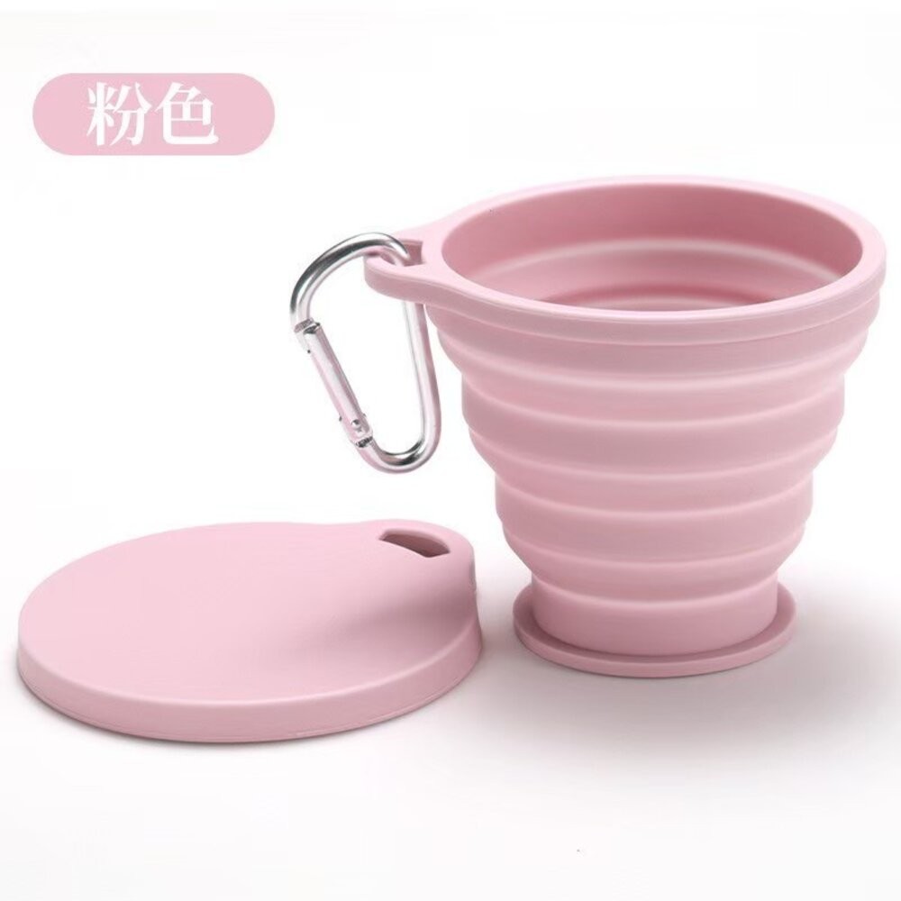 TAKETODAY 攜帶式折疊漱口杯一個(多色可選) 可伸縮收納水杯  迷你旅行杯-規格圖4
