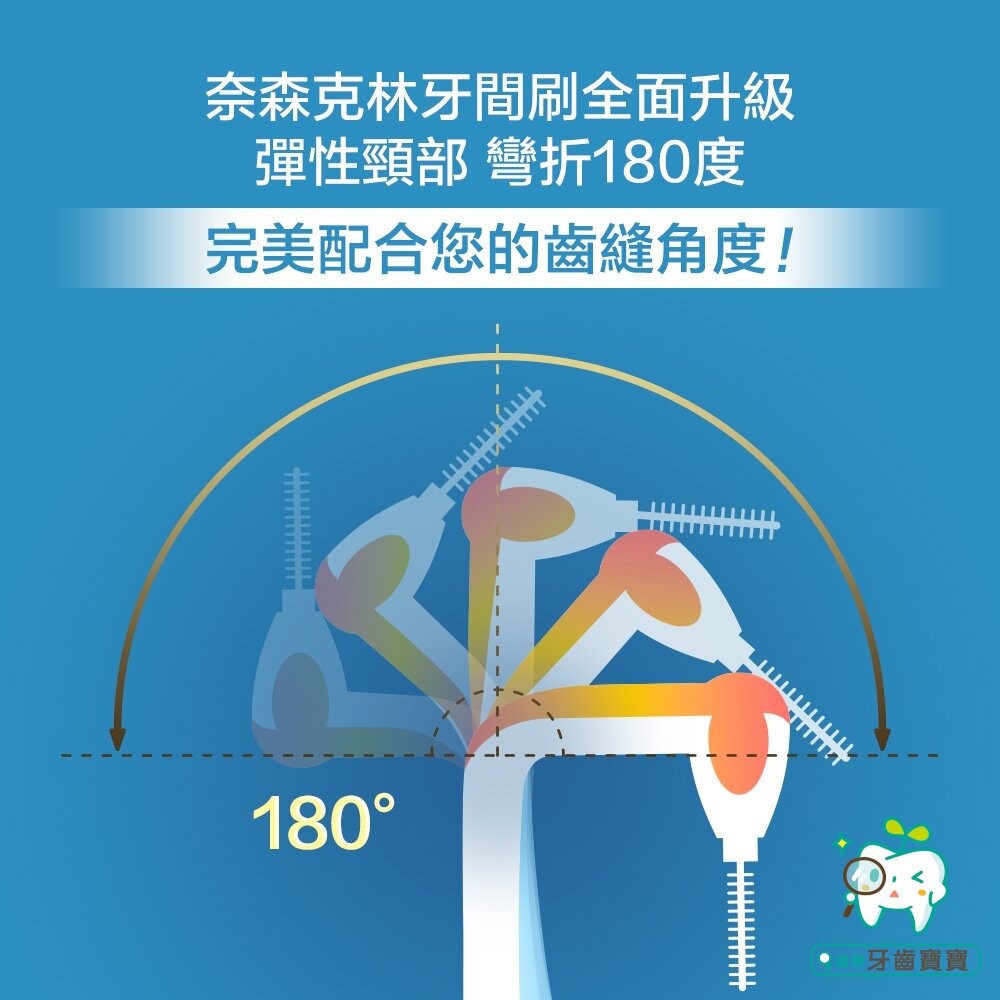 奈森克林 L型牙間刷10支入(多種尺寸可選)-細節圖3