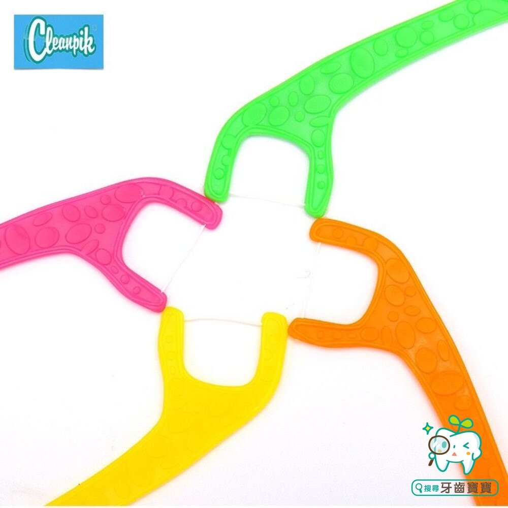 Cleaupik 長頸鹿造型兒童細滑牙線棒20支入/袋裝-細節圖3