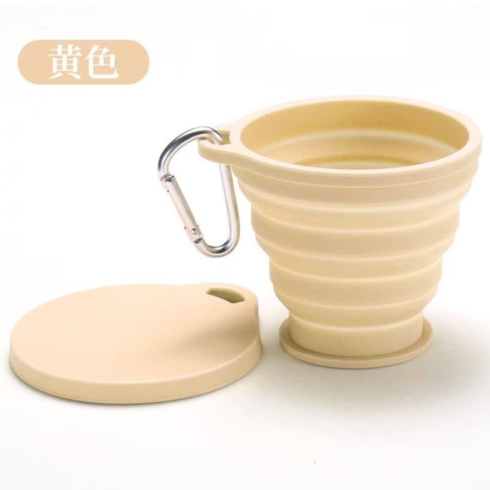 可伸縮折疊水杯 食品矽膠耐高溫杯 可伸壓縮迷你旅行杯一個(多款顏色可選)-規格圖4