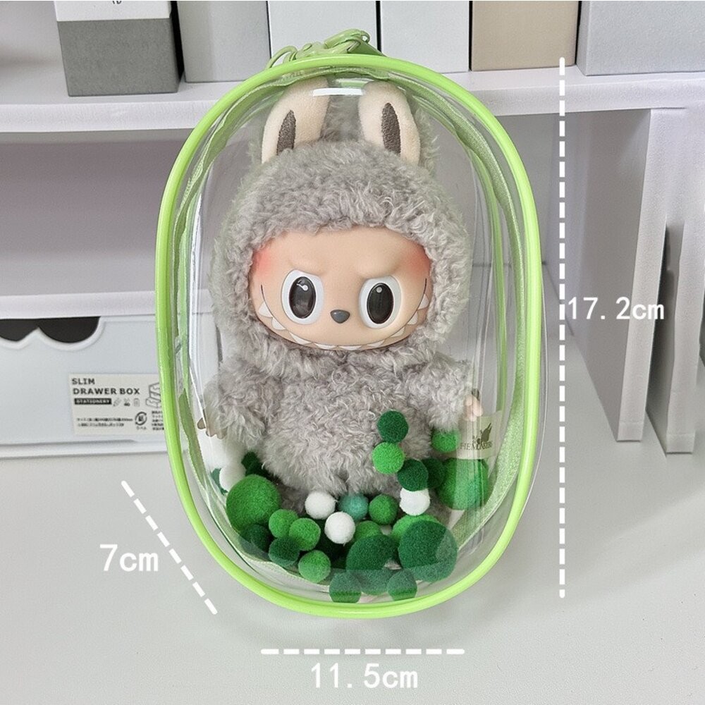LaBuBu 娃娃保護套1入 溜娃包 10-15cm防塵拉鍊袋-規格圖5