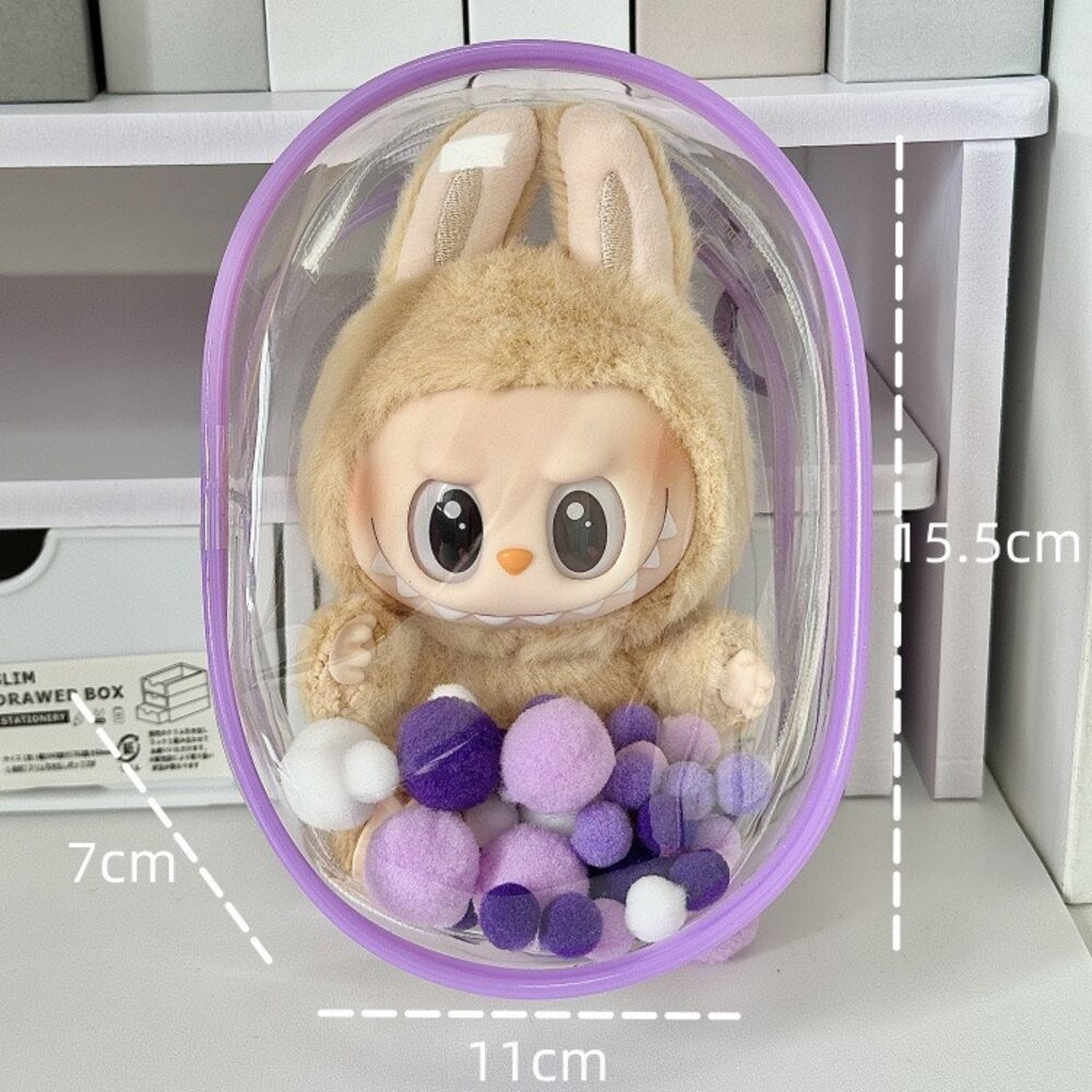 LaBuBu 娃娃保護套1入 溜娃包 10-15cm防塵拉鍊袋-規格圖5