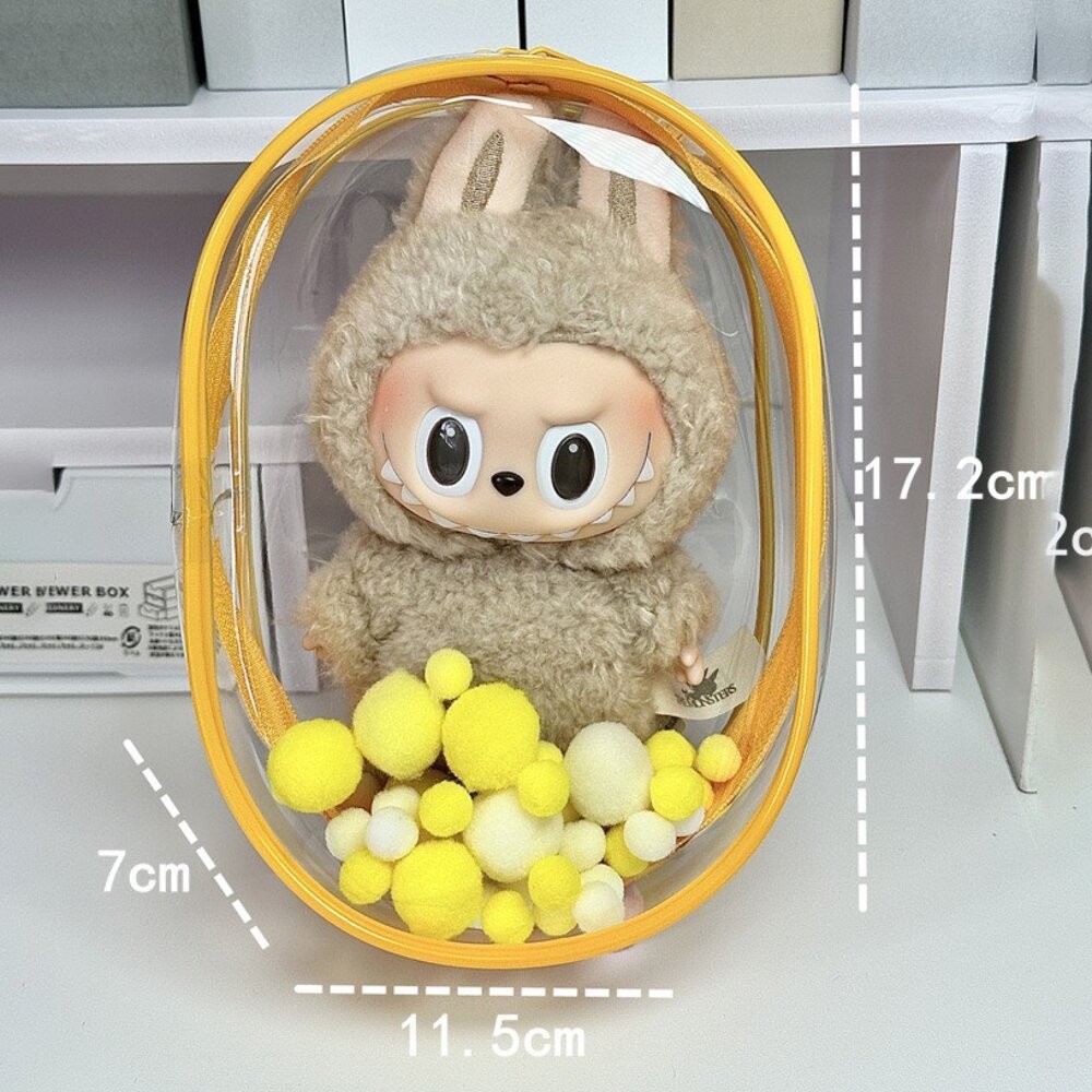 LaBuBu 娃娃保護套1入 溜娃包 10-15cm防塵拉鍊袋-規格圖5