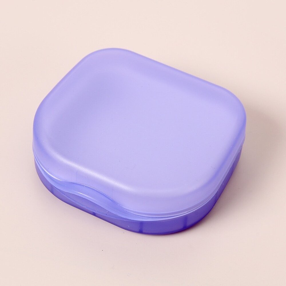 【新款】外出用 透明牙套 維持器 專用收納盒一入(含墊)(四色可挑選)-規格圖4