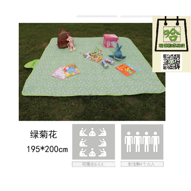 【 台灣現貨】＂超大＂150*200CM 野餐墊 野餐地墊 防水野餐墊 加厚野餐墊 防潮墊 防潮地墊-細節圖3
