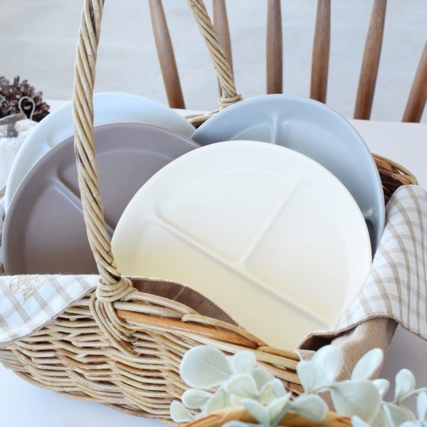 現貨 日本製 兒童圓形三格盤 分隔盤 午餐餐盤 211餐盤 樹酯餐盤 輕量 耐摔 Bu媽你好-細節圖3