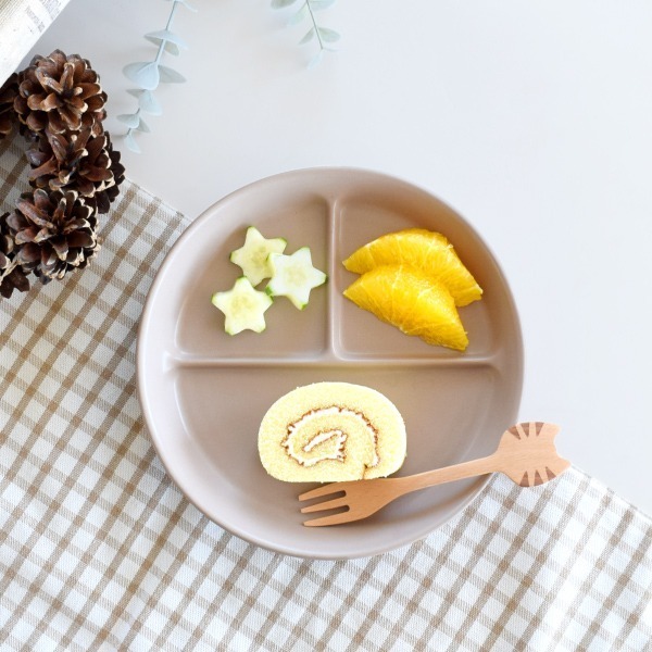 現貨 日本製 兒童圓形三格盤 分隔盤 午餐餐盤 211餐盤 樹酯餐盤 輕量 耐摔 Bu媽你好-細節圖4