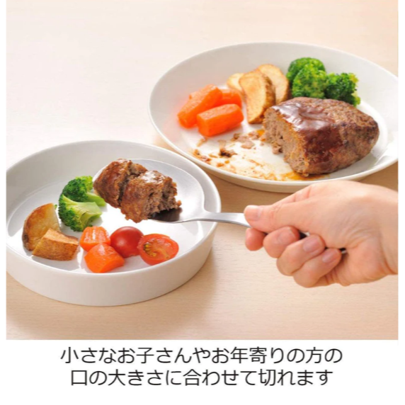 現貨 日本製 Leye 鋸齒湯匙 不銹鋼切割分食勺 Bu媽你好-細節圖3