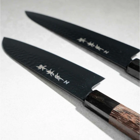 現貨 日本製 堺孝行｜黑影 VG10 鎚目 鐵氟龍塗層 牛刀 日本刀 主廚刀 210mm 不沾黏 切肉 切魚 Bu媽你好-細節圖3