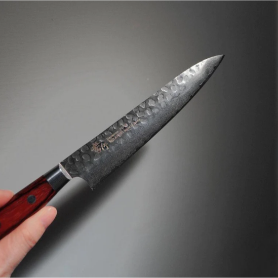 日本製 堺孝行｜VG10 33層 鎚目 大馬士革紋 蔬果刀 水果刀 小刀 日本刀 主廚刀 150mm 不沾黏 去骨 切菜-細節圖8