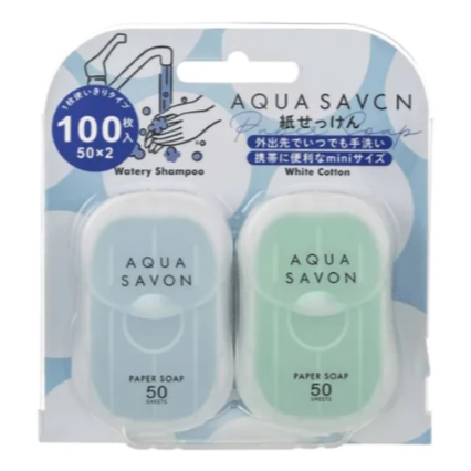 AQUA SAVON 紙香皂│隨身攜帶 手部清潔 香水  Bu媽你好-細節圖6