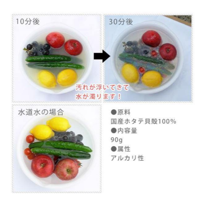 現貨 日本製 海の野菜洗 天然扇貝殼粉｜萬用清潔粉｜蔬果洗潔粉 Bu媽你好-細節圖7