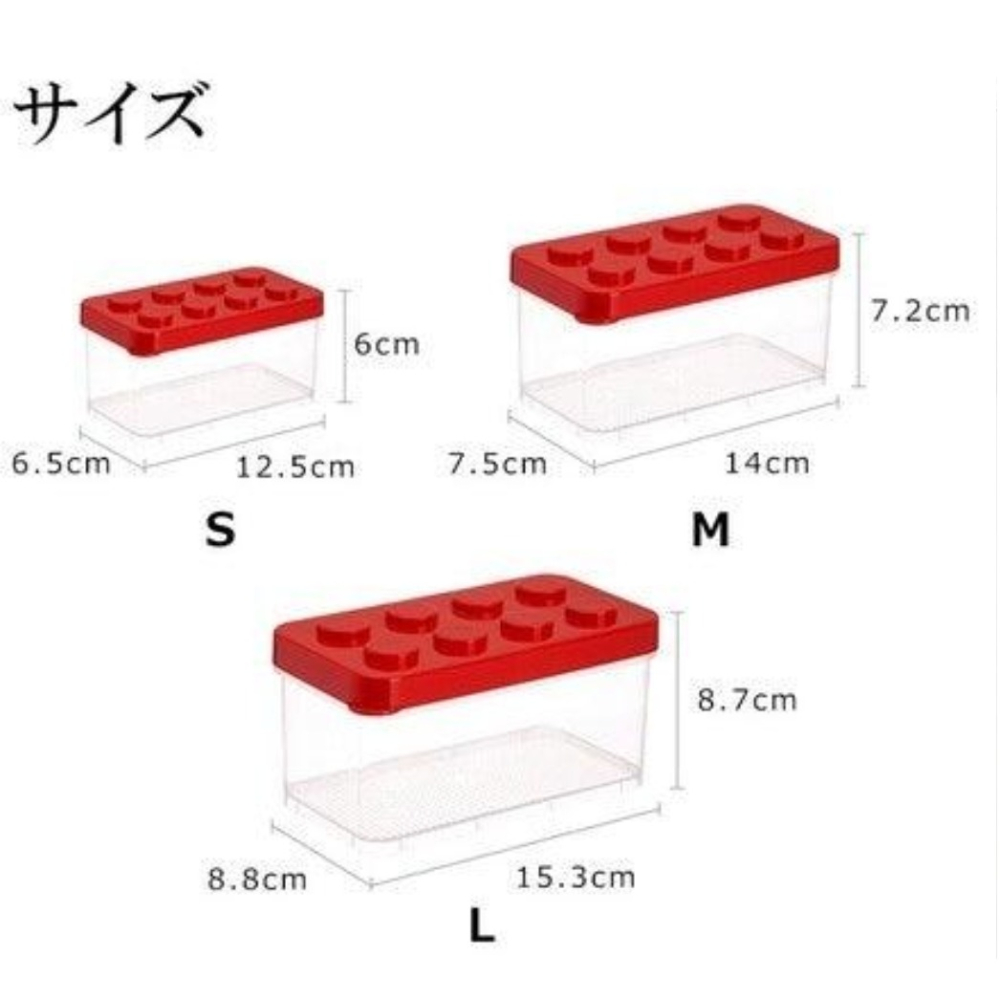 現貨 藍色可推疊三入一組收納盒 | 積木玩具收納盒 文具/飾品儲物盒 Bu媽你好-細節圖4